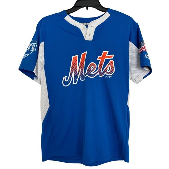 New York Mets Majestic Cool Base #10 BTI Baseball Jersey - Picture 1 of 9